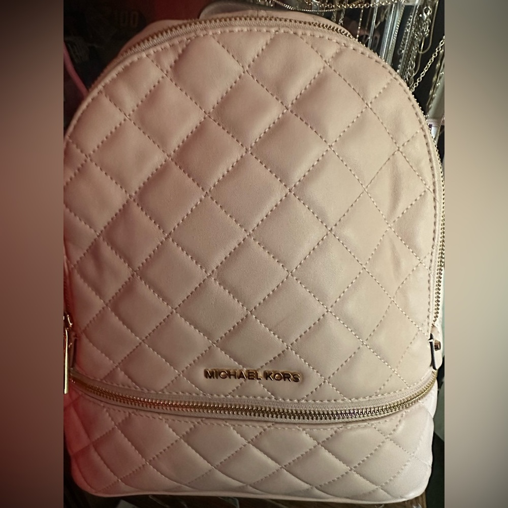 Michael kors pink mini backpack
